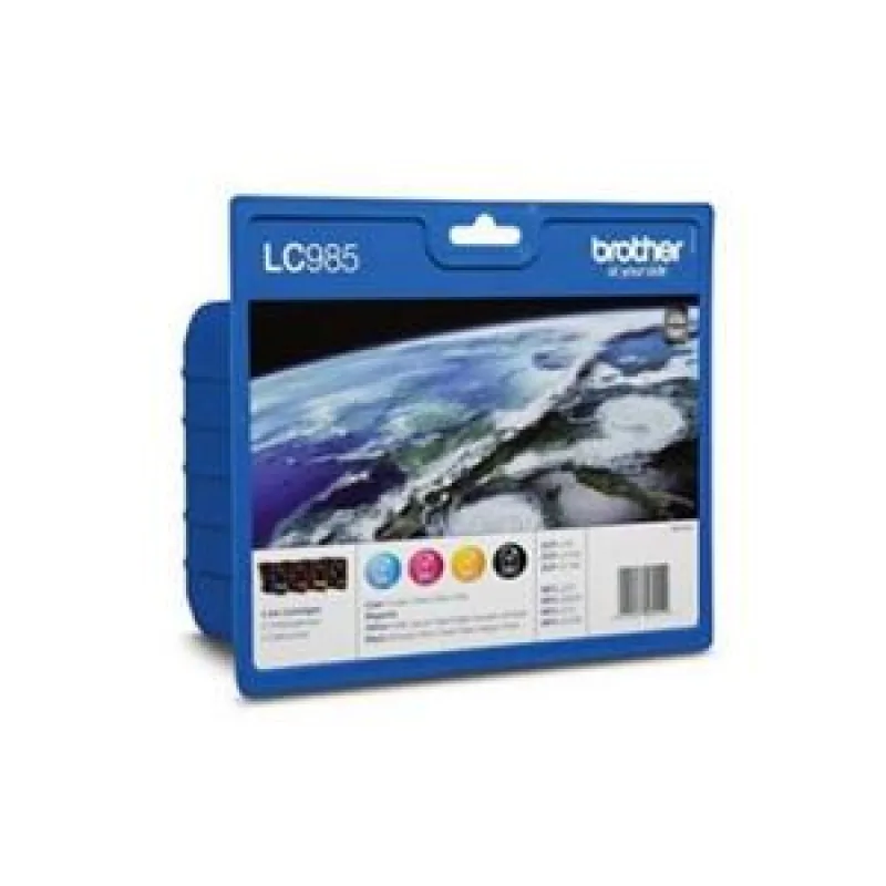 LC-985 VALBP (atrament multipack-čierna+tri farby) LC985VALBP