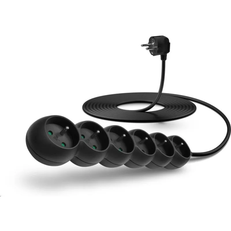 Predlžovací kábel CONNECT IT 230 V, 6 zásuviek, 5 m, bez vypínača …