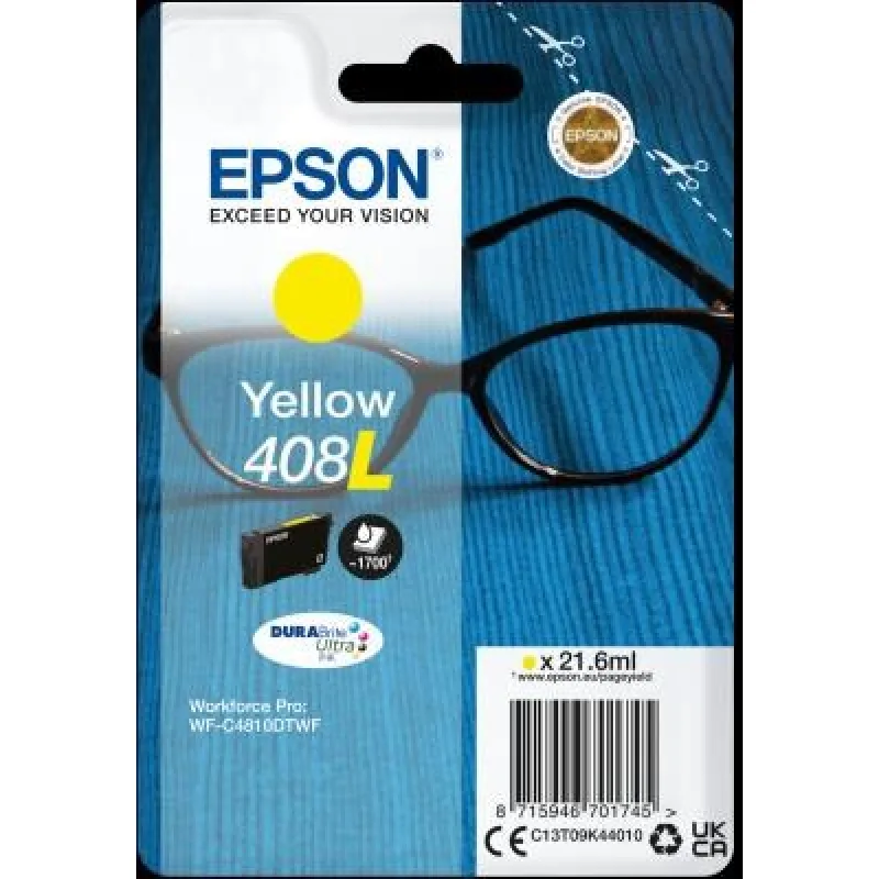 Atrament EPSON Yellow 408L DURABrite Ultra C13T09K44010