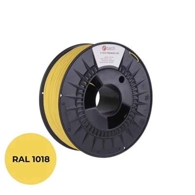 Tlačová struna (filament) C-TECH PREMIUM LINE, PETG, zinková žltá,…