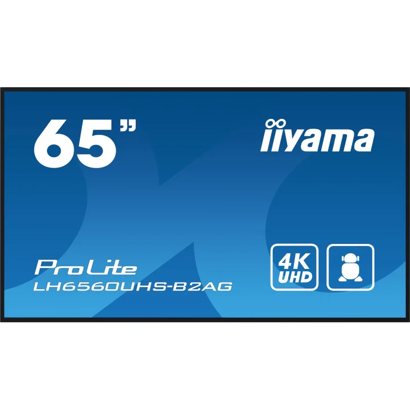 65" iiyama LH6560UHS-B2AG:VA, 4K UHD, Android, 24/ 7 LH6560UHS-B2AG