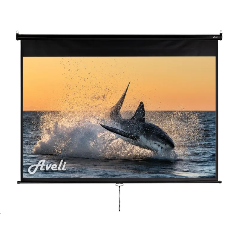 Nástenné projekčné plátno AVELI, 200x125cm (16:10) 92", čierny tubus XRT…