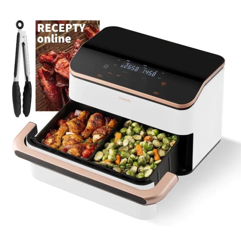 Cosori TF101S Dual blaze TwinFry 10l hozkovzdušná fritéza - bílá CAF…