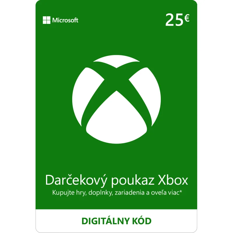 ESD XBOX - Dárková karta Xbox 25 EUR ESD_K4W-02561