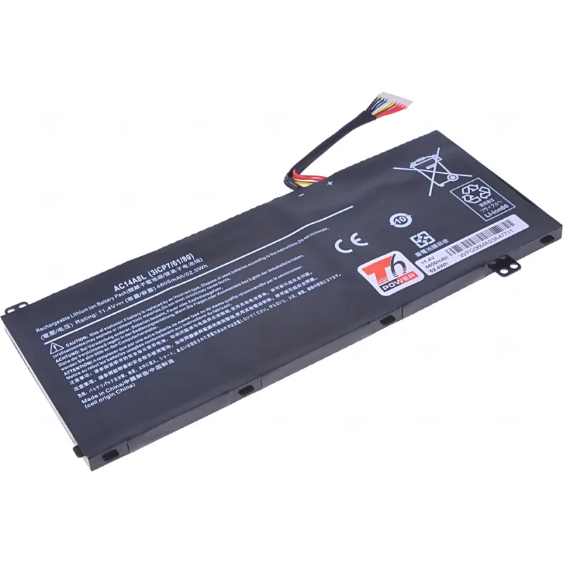 Batéria T6 Power pre Acer Aspire Nitro VN7-571, VN7-572, VN7-591, 4600mAh…