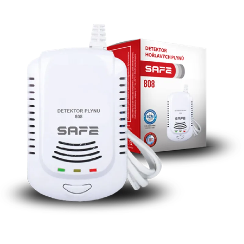 Safe Detektor hořlavých a výbušných plynů 808 - hlásič zemního plynu…