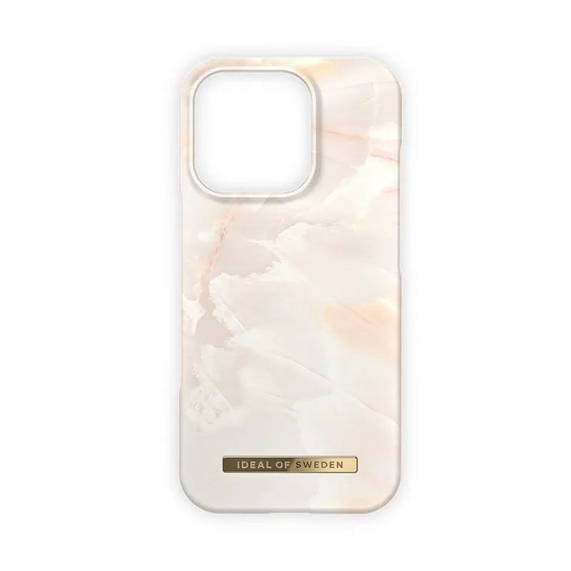 iDeal Fashion Case MagSafe iPhone 16 Pro Rose Pearl Marble IDFCMS-I2461P…