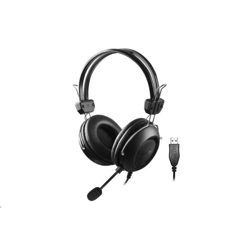 A4tech sluchátka HU-35, USB, černá HU-35