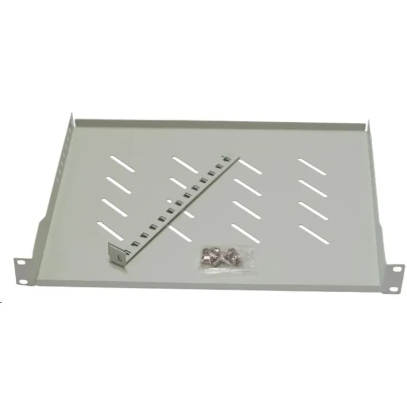 LEXI-Net 19" police s perforací 1U/ 650mm, nosnost 45kg, zadní…