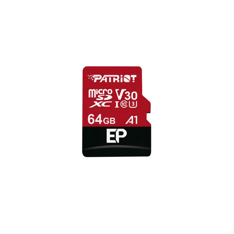 Patriot V30 A1/ micro SDXC/ 64 GB/ UHS-I U3 / Class 10/ + Adaptér…