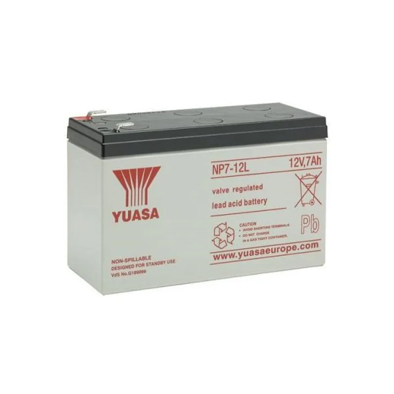 Baterie - YUASA NP7-12L (12V/ 7Ah - Faston F2 250), životnost 5let 13710