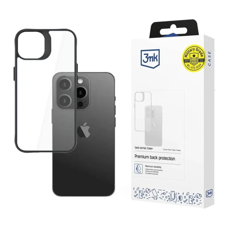 3mk ochranný kryt Satin Armor Case+ pro Apple iPhone 15 Pro 5903108527767