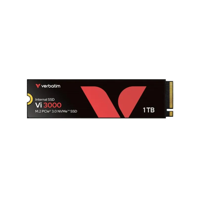 VERBATIM SSD Vi3000 Internal PCIe NVMe M.2 SSD 1TB , W 3000/ R 3300 MB/…