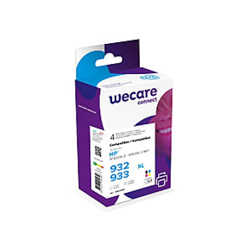 WECARE ARMOR ink sada kompatibilná s HP 932XL+933XL, C2P42AE, CMYK…
