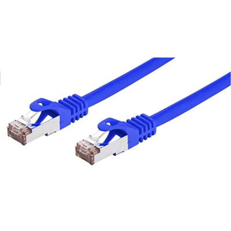 Kábel C-TECH patchcord Cat6, FTP, modrý, 0, 25 m CB-PP6F-025B