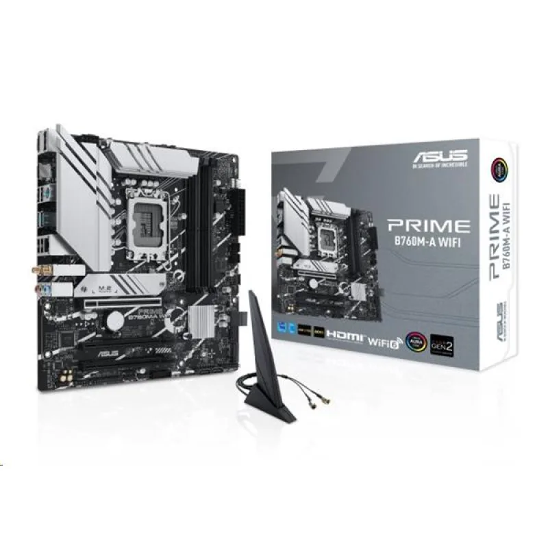 ASUS PRIME B760M-A WIFI soc 1700 DDR5 mATX 2xHDMI DP 90MB1EL0-M1EAY0