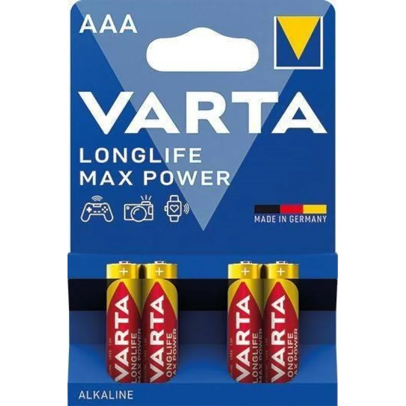 Varta LR03/ 4BP MAX POWER (MAX TECH) (Blistr 4ks) 409653,00