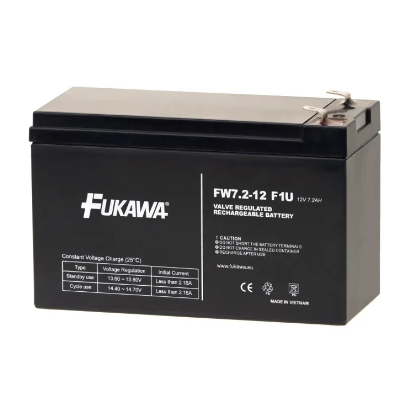Akumulátor FUKAWA FW 7.2-12 F1U (12V 7, 2Ah) fastón 4, 8mm 12341