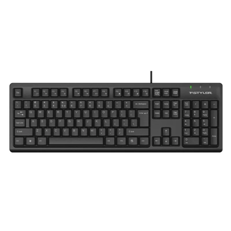 A4tech FK12, multimediální kancelářská klávesnice, CZ/US, USB, černá FK12…