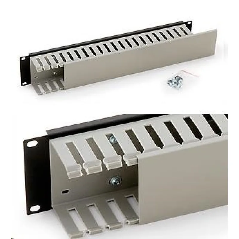 TRITON 19" 2U jednostranná plastová lišta, sivá RAC-VP-X04-A1