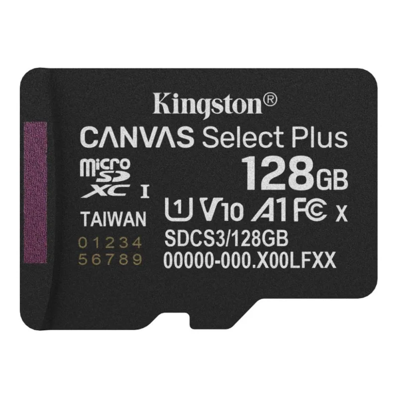 Kingston Canvas Select Plus/ Micro SDXC/ 128GB/ UHS-I U1 / Class 10 SDCS3…