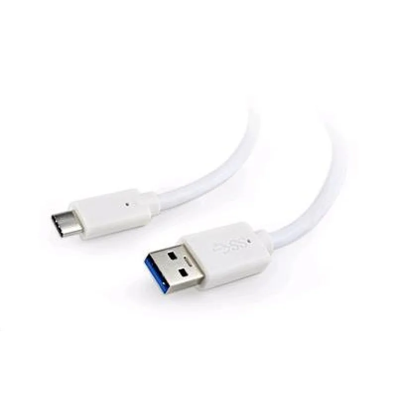Kábel CABLEXPERT USB 3.0 AM na Type-C kábel (AM/CM), 1m, biely CCP-USB3…