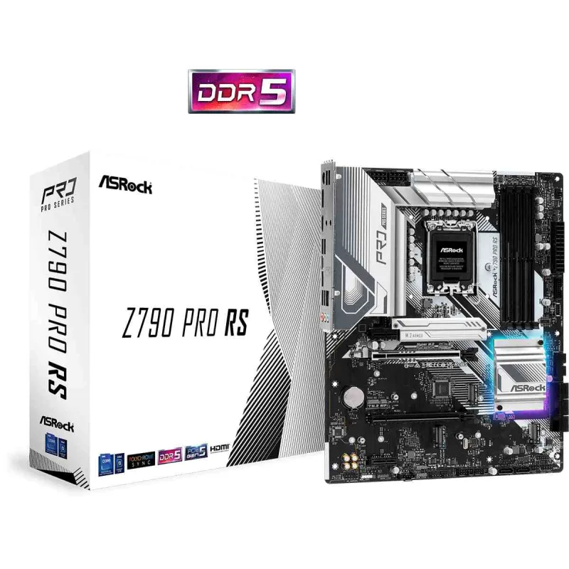 ASRock MB Sc LGA1700 Z790 PRO RS, Intel Z790, 4xDDR5, 1xDP, 1xHDMI…
