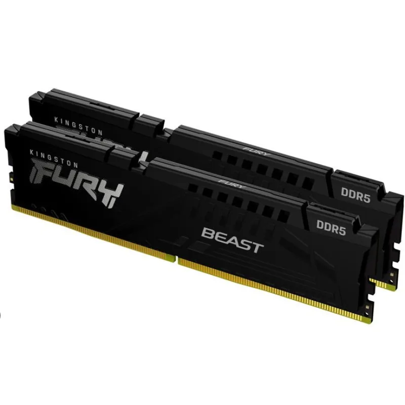 KINGSTON DIMM DDR5 64GB (Kit of 2) 5600MT/ s CL40 FURY Beast Černá…