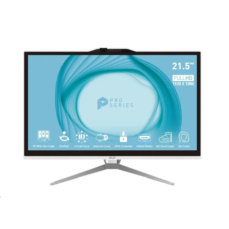 MSI PC AiO PRO AP222T, i3-13100, 21.5" FHD, 8GB, 512GB SSD, UHD 730, No…