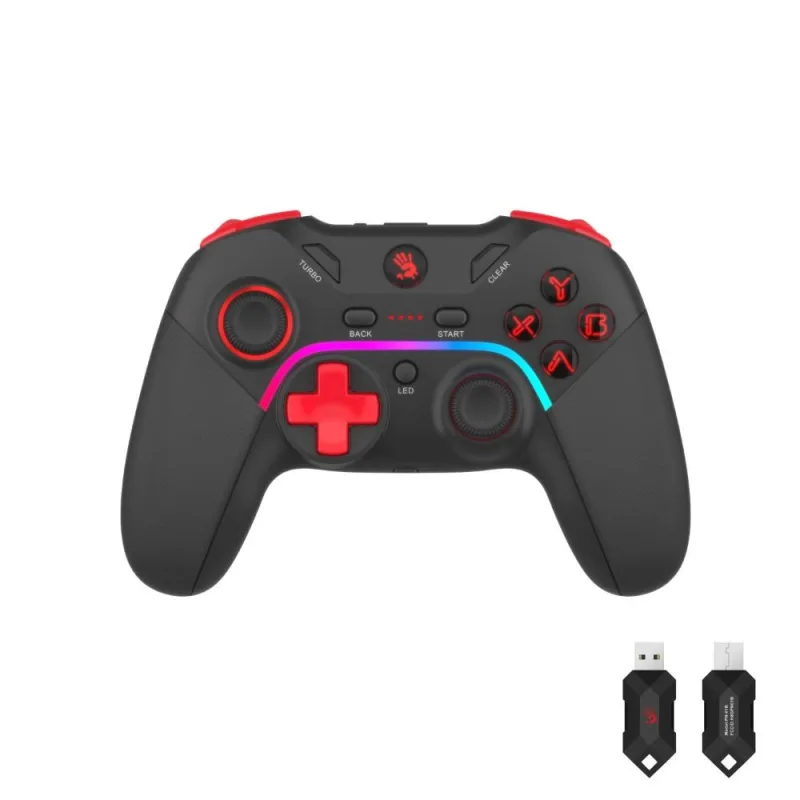 A4tech Bloody GPW70, gamepad, RGB, Dual mode 2, 4G+USB, černá GPW70-BK