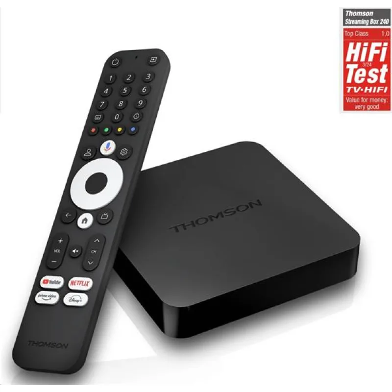 Thomson Streaming Box 240 - 4K UHD, Google Cast, Hej Google 240