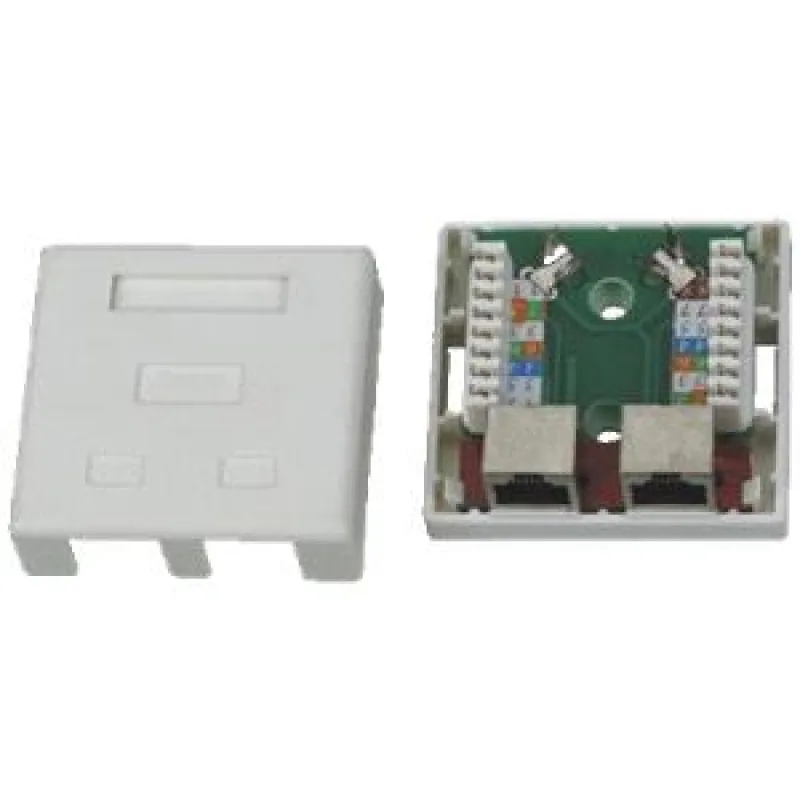 DATACOM STP dvojzásuvka nad omietku Cat5e 2 x RJ45 2316