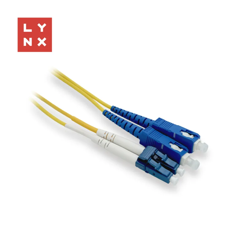 LYNX duplexní patch kabel SM, OS2, LC/ SC, 9/ 125µm, 1m LX-DPX-LC/SC…