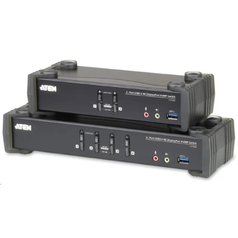 ATEN 4-portový 4K DisplayPort KVMP USB3.0, zvuk CS-1924