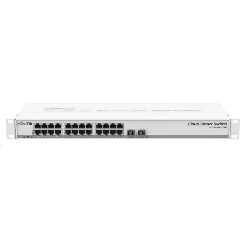 MikroTik Cloud Smart Switch CSS326-24G-2S+RM, 24 neblokovaných…