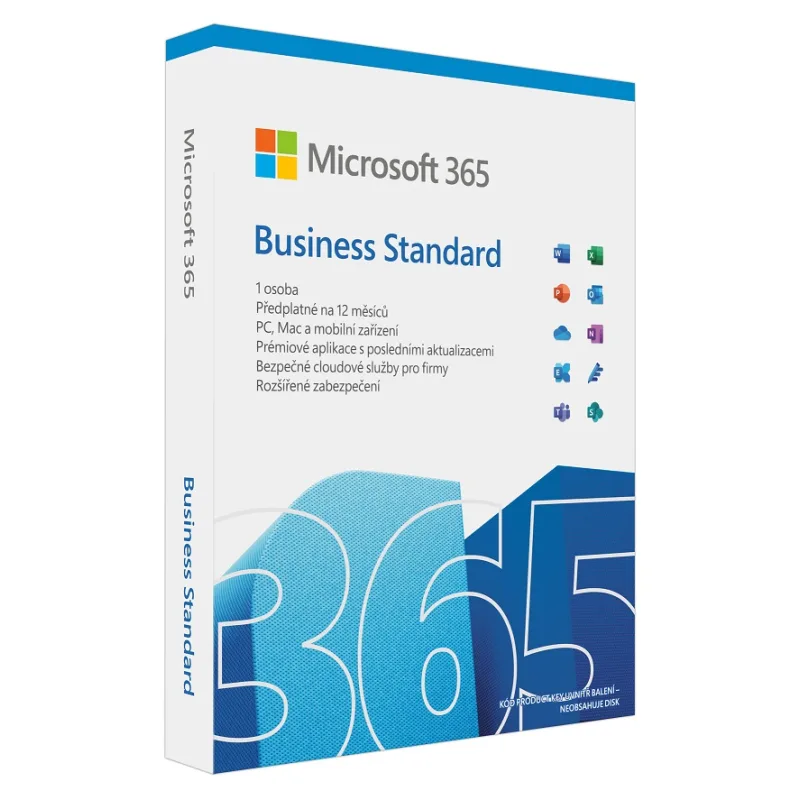 Microsoft 365 Business Standard P8 Mac/ Win CZ KLQ-00643