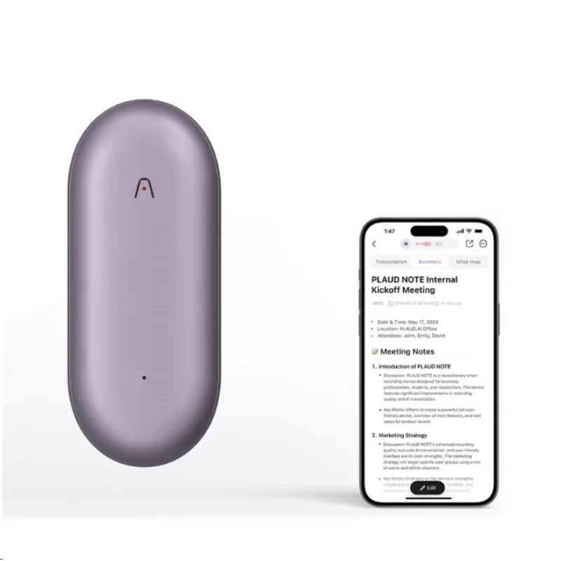 PLAUD Note Pin Purple - AI hlasový záznamník (2025) PLAUD NotePin Sunset…