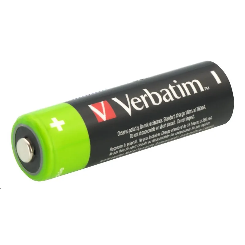 VERBATIM Nabíjecí baterie AA Premium 4-Pack 2500 mAh 49517