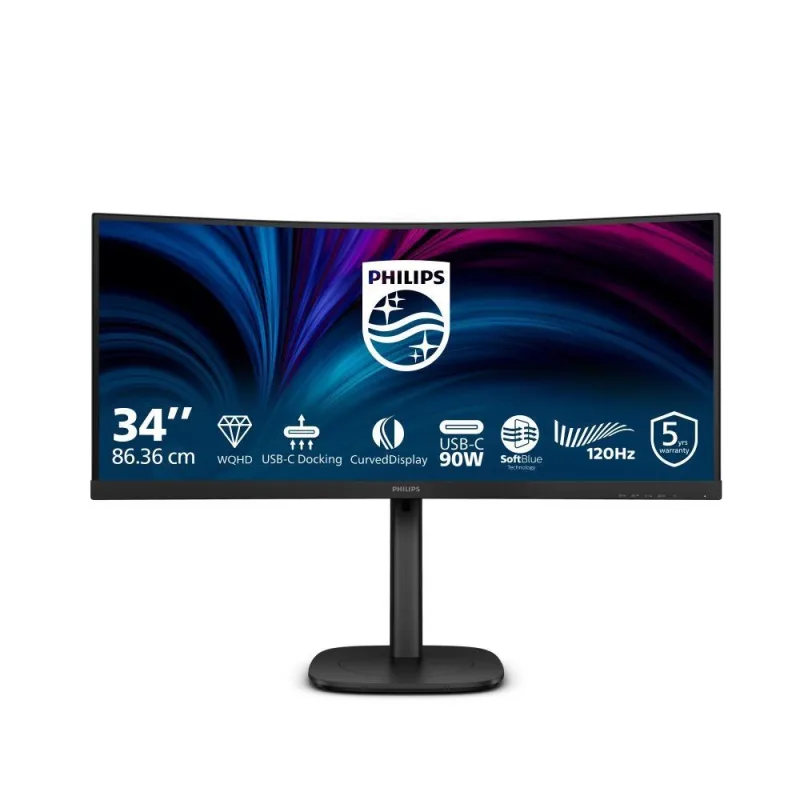 Philips MT VA LED 34" 34B2U3600C/00 - 3440x1440,VA,120Hz,Prohnutý,HDMI,DP…