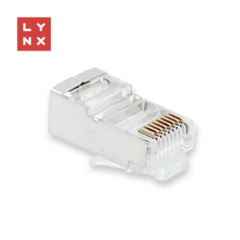 LYNX konektor STP Cat5e, 50µ, 100ks LX-CON-CAT5E-STP-50