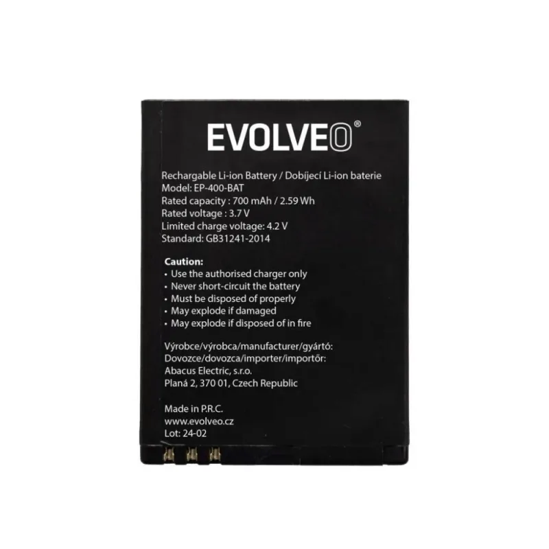 EVOLVEO originální baterie 700 mAh pro EasyPhone ID EP-400-BAT