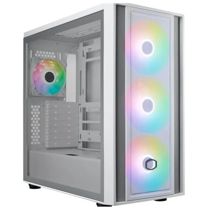 COOLER MASTER case MasterBox 600, ATX, Mid Tower, white MB600-WGNN-S00