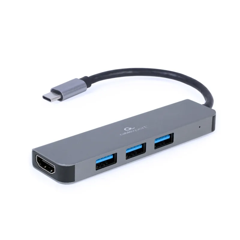 Gembird USB-C 2v1 multiport hub + HDMI A-CM-COMBO2-01