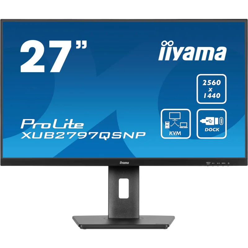iiyama ProLite/ XUB2797QSNP-B1/ 27"/ IPS/ QHD/ 100Hz/ 1ms/ Black/ 3R…