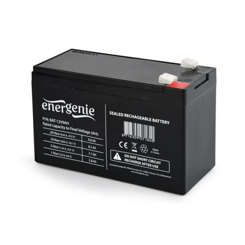 GEMBIRD ENERGENIE Batéria pre záložné napájanie, 12V, 9AH BAT-12V9AH