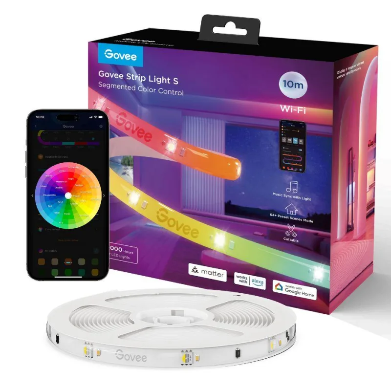 Govee WiFi RGBICW Smart PRO LED pásek 10m Matter - extra odolný H612CCD1