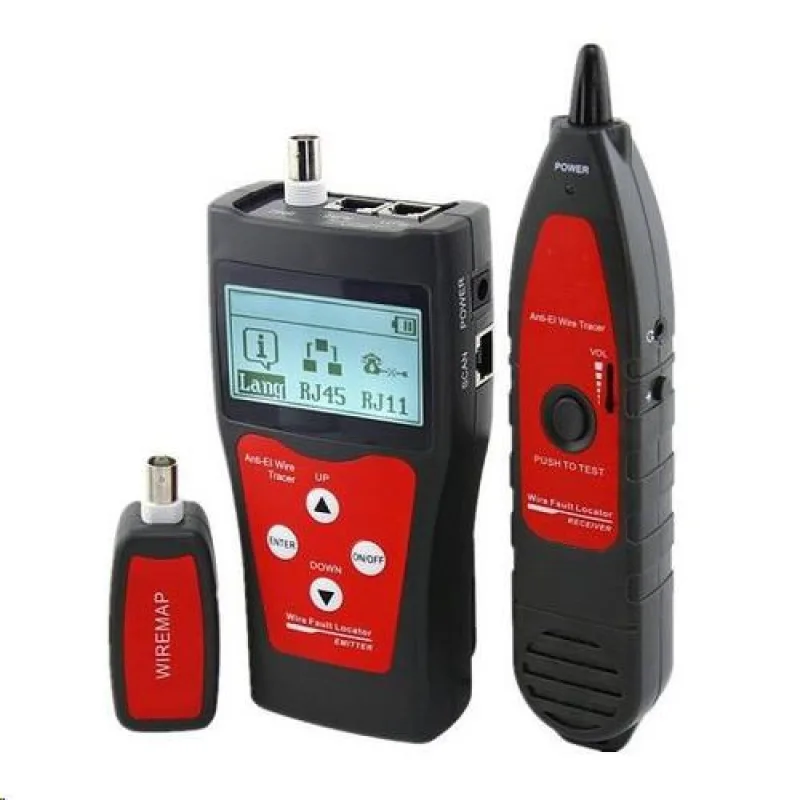 LAN Cable Tester TLCD76 s LCD, koax, Cat3/ Cat5E/ Cat6, UTP/ STP, USB…