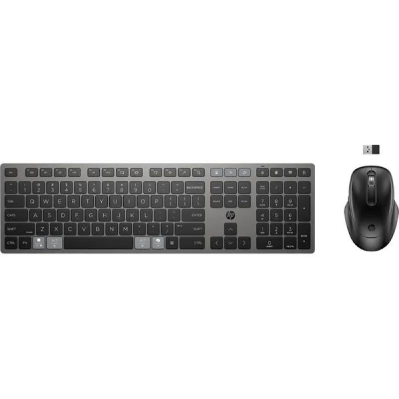 HP 720 Multi-Device Rechargeable Wireless Keyboard and Mouse Combo…