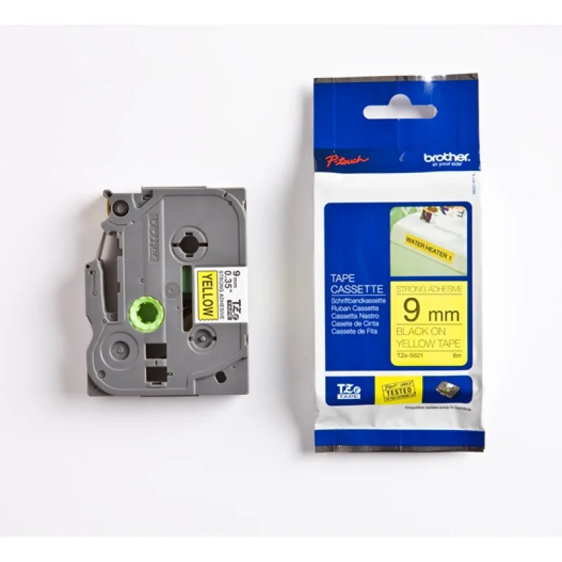 TZE-S621, žltá / čierna, 9mm TZES621