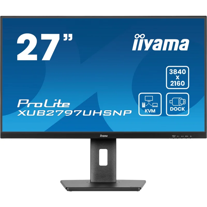 iiyama ProLite/ XUB2797UHSNP-B1/ 27"/ IPS/ 4K UHD/ 60Hz/ 4ms/ Čierna/ 5R…